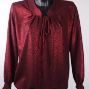 Sophisticated Glitter Print Ladies Blouse