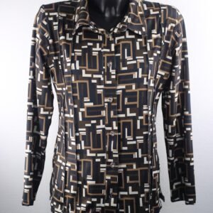 Trendy Geometric Print Ladies Top