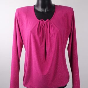 Elegant Metallic Finish Women’s Blouse