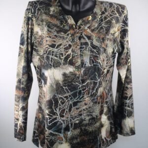 Chic Multicolor Print Ladies Shirt