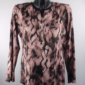 Elegant Abstract Print Women’s Top