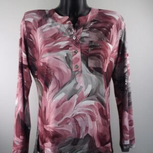 Stylish Patterned Ladies Fashion Blouse