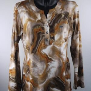 Modern Artistic Print Women’s Fashion Top